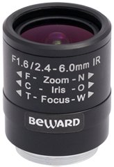 B02406VIR: Варифокальный мегапиксельный объектив без АРД B02406VIR: Варифокальный мегапиксельный объектив без АРД